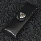 Чохол шкіряний для ножів Victorinox (111мм, до 4х шарів), чорний, на липучці 4.0523.3