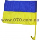Прапор український з кріпленням на скло автомобіля, блістер
