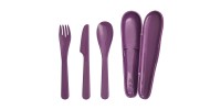 Набір столових приладів Aladdin Papillon (ніж, вилка, ложка), в кейсі, фіолетовий