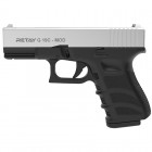 Пістолет сигнальний, стартовий Retay Glock G 19C (9мм, 7 зарядів), хром