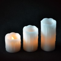 Комплект 3-х свічок декоративних 
