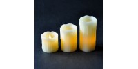 Комплект 3-х свічок декоративних 