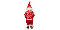 Фігурка новорічна весела червона сніговика, 82 см