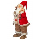 Фігурка новорічна Санта Клаус, 81 см (Червоний/Чорний)