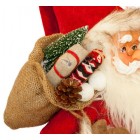 Фігурка новорічна Санта Клаус, 81 см (Червоний/Чорний)