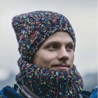 Шапка BUFF Knitted & Polar Hat (зима), yssik dark navy 110992.790.10.00