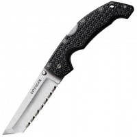 Ніж складаний Cold Steel Voyager Large Tanto Point серрейтор (довжина: 235мм, лезо: 102мм), чорний