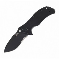 Ніж Zero Tolerance folder g-10 black/black, serrated, 0350ST