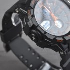 Годинник Skmei 0990, чорний-оранжевий, в металевому боксі