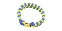 Браслет із паракорду Cobra (довжина виробу: 18-19см, довжина паракорду: 250-275см), жовтий/синій