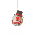 Прикраса декоративна Куля LED Сніговик 6,5 см, House of Seasons в ас., червоний