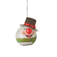 Прикраса декоративна Куля LED Сніговик 6,5 см, House of Seasons в ас., зелений