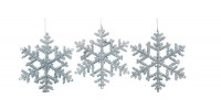 Декоративне прикраса Сніжинки набір 3 шт., колір в асорт. 6 см, House of Seasons