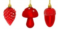 Прикраса декоративна пластикова в ас. 8 см, колір червоний, House of Seasons