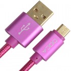 Кабель USB-MicroUSB DOCA D-U101 (100см), червоний