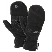 2 в 1 Перчатки + рукавицы мужские MARMOT Windstopper Convertible Glove, черные (р.M)
