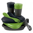 Набір посуду LIGHT MY FIRE Pack'n Eat Kit (8 предметів), зелений/чорний