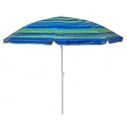 Зонт пляжний з нахилом TE-018, 1,8 м смугастий