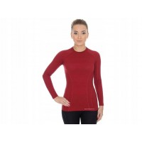 Футболка з довгим рукавом Brubeck ACTIVE WOOL (LS12810) brick red L