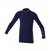 Футболка з довгим рукавом Brubeck ACTIVE WOOL (LS13680) navy blue 128/134