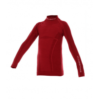 Футболка з довгим рукавом Brubeck ACTIVE WOOL (LS13690) burgundy 128/134