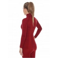 Футболка з довгим рукавом Brubeck EXTREME WOOL (LS11930) burgundy M