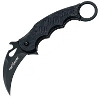 Ніж складаний Fox Karambit (довжина: 215мм, лезо: 80мм, чорне), чорний