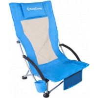Розкладне крісло KingCamp High backed beach chair(KC1901) blue