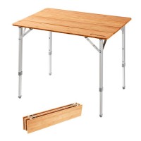 Складаний стіл KingCamp 4-Folding Bamboo Table L(KC2006) bamboo