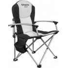 Розкладне крісло KingCamp Deluxe Steel Arm Chair(KC3987) BLACK/MEDIUM GREY