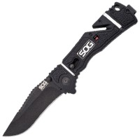 Ніж складаний SOG Trident Elite Black TiNi (довжина: 210мм, лезо: 92мм)