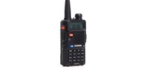 Рація Baofeng UV-5R (5W, VHF/UHF, 136-174 MHz/400-470 MHz, до 5 км, 128 каналів, АКБ), чорна