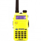 Рація Baofeng UV-5R (5W, VHF/UHF, 136-174 MHz/400-470 MHz, до 5 км, 128 каналів, АКБ), жовта