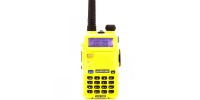 Рація Baofeng UV-5R (5W, VHF/UHF, 136-174 MHz/400-470 MHz, до 5 км, 128 каналів, АКБ), жовта