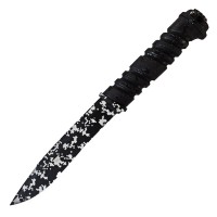 Ніж фіксований Біла Зброя Кіборг (довжина: 289мм, лезо: 165мм, нічний піксель), чорний