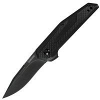 Ніж складаний Kershaw Fraxion (довжина: 171мм, лезо: 70мм, чорне), чорний