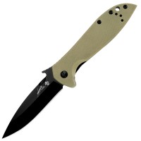 Ніж складаний Kershaw CQC-4K (довжина: 190мм, лезо: 83мм), бежевий