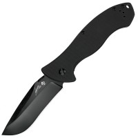 Ніж складаний Kershaw CQC-9K (довжина: 224мм, лезо: 91мм, чорне), чорний