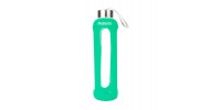 Пляшка для води Summit MyBento Eco Glass Bottle Silicone Cover 500 мл Зелена