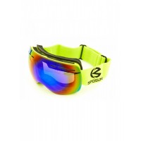 Гірськолижна маска Sposune HX021-1 Matte Green-Revo Rainbow