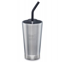 Термостакан-тумблер із соломинкою Klean Kanteen Tumbler 473 мл Brushed Stainless