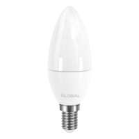 Лампа світлодіодна Global C37 CL-F (5W, 3000K, 220V, E14) AP