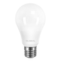 Лампа світлодіодна Global A60 (8W, 3000K, 220V, E27) AL