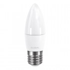Лампа світлодіодна Global C37 CL-F (5W, 3000K, 220V, E27) AP