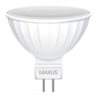 Лампа світлодіодна Maxus MR16 (5W, 3000K, 220V, GU5.3)