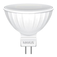 Лампа світлодіодна Maxus MR16 (5W, 3000K, 220V, GU5.3)