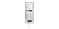 Лампа світлодіодна Maxus G4 (1W, 3000K, 12V, AC/DC) CR
