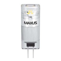 Лампа світлодіодна Maxus G4 (1W, 3000K, 12V, AC/DC) CR