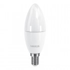 Лампа світлодіодна Maxus C37 CL-F (6W, 3000K, 220V, E14)