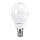 Лампа світлодіодна Maxus G45 F (6W, 3000K, 220V, E14)